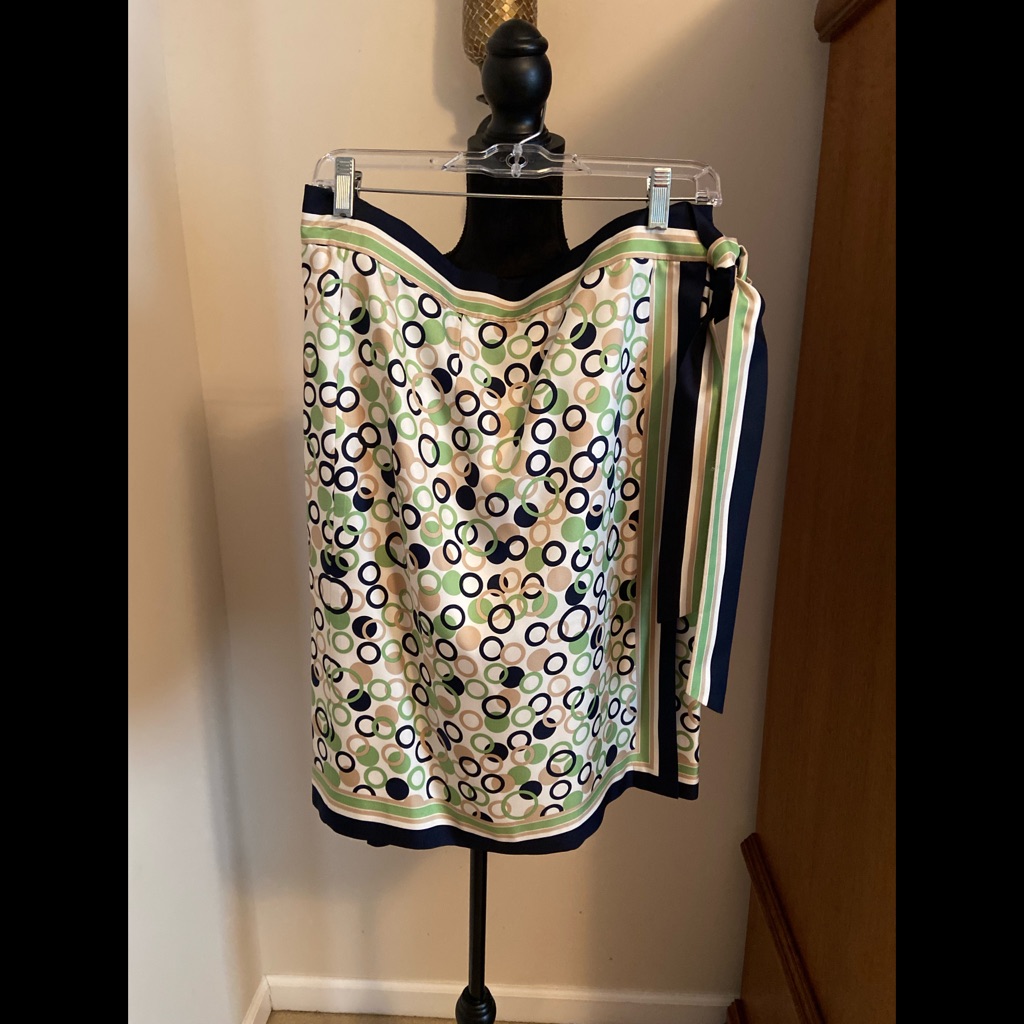 Talbots Silk Skirt
